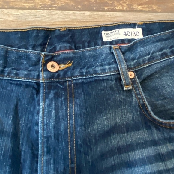 Cremieux Premium Men's Jeans Size 40X30 Straight Leg Denim Cotton Color blue - Picture 6 of 6